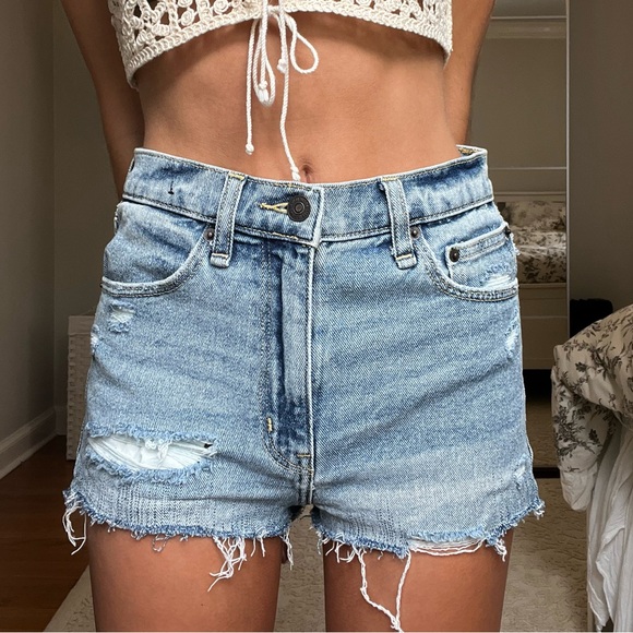 Abercrombie high rise jean short 24 - Picture 1 of 4